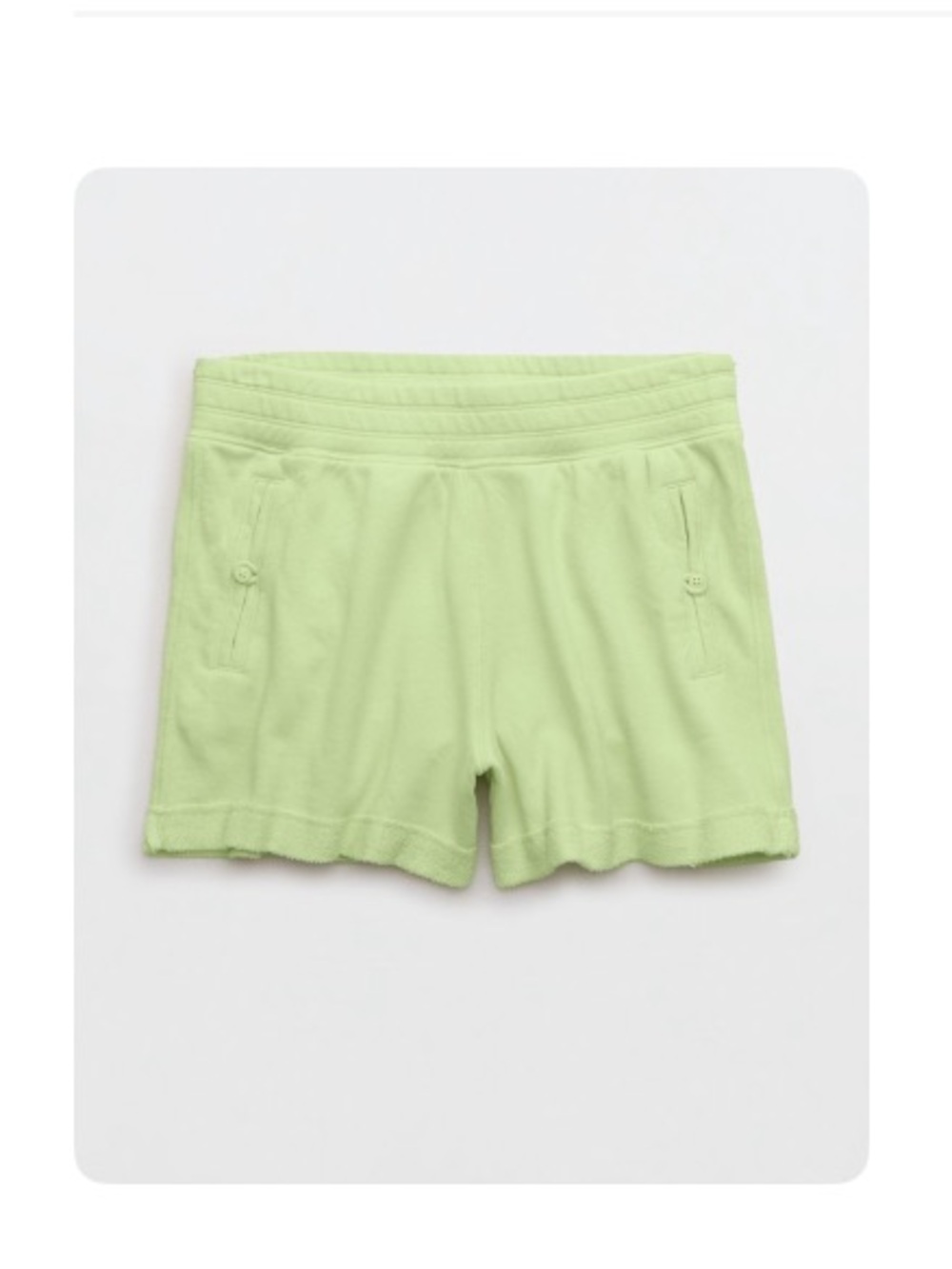 AERIE HIGH WAISTED CHILLAX FLEECE SHORT